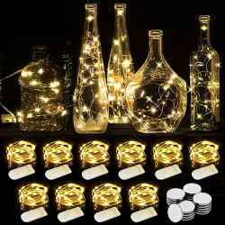 WEARXI Lichterkette Batterie, 10 Stück 2M 20 Mini LED Lichterkette mit Batterie, Lichterkette Innen, LED Lichterketten Batteriebetrieben, Lichterketten für Zimmer Deko, Hochzeitsdeko, Weihnachtsdeko Angebot bei HelloDeals