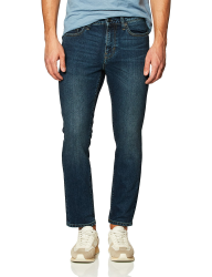 Amazon Essentials Herren Slim-Fit-Jeans - Auslauffarben 33W / 32L Dunkle Waschung Angebot bei HelloDeals