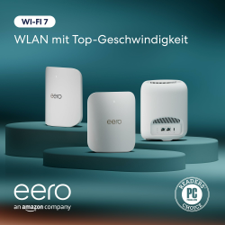 Amazon eero Pro 7 Mesh-WLAN-Router (neueste Version) | Unterstützt Internet-Geschwindigkeiten von bis zu 5 Gbit/s | WLAN-Abdeckung bis zu 560 m² | 3er-Pack Router 3er-Pack (bis zu 560 m²) Angebot bei HelloDeals