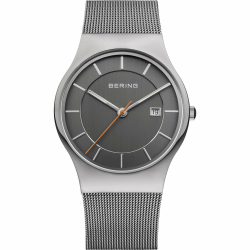 Bering Herren Quarz Uhr | Armbanduhr 40 mm Edelstahlgehäuse und Zifferblatt | Milanaisearmband | Saphierglas | 3 ATM | 11938 11938-007 Angebot bei HelloDeals