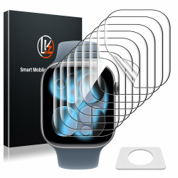 LK 8 Stück Schutzfolie für Apple Watch Series 11/10 46mm, HD Klar Flexible TPU, Anti-Staub, Blasenfrei, Selbstheilungsfähigkeit, Volle Abdeckung Displayfolie für iWatch 46mm 46mm Apple Watch Series 11 46mm (Clear) Angebot bei HelloDeals