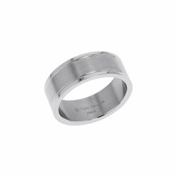 TOM TAILOR Ring für Herren, Edelstahl, 8 mm, silber, Geschenkidee, Herrenschmuck, Ringe 64/20 Angebot bei HelloDeals