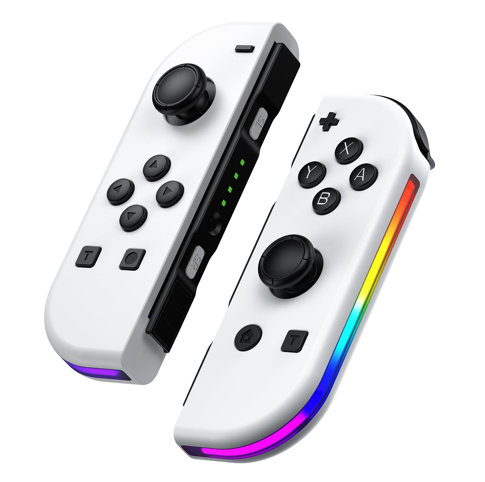 Pogriko Switch Controller, Wireless Controller für Switch/OLED/Lite mit RGB LED/6-Achsen/Vibration/Aufwachen white Angebot bei HelloDeals