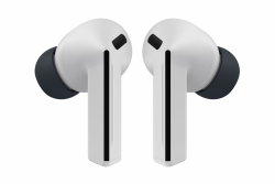 Samsung Galaxy Buds3 FE (2025, CAD-Version und Garantie) – Grau, Bluetooth-Ohrhörer mit KI-Echtzeit-Live-Übersetzung, automatisches Pairing und Umschalten, Schweiß- und Wasserbeständigkeit, Find My Nur Knospen Buds3 FE Graphit Angebot bei HelloDeals