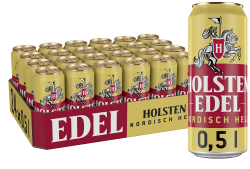 Holsten EDEL 4,8 % Vol. |24 Dosen Helles Bier 0,5 unvergleichlich mild und süffig im Geschmack | Bierdose Einweg (24 X 0.5 L) Helles 1.20 l (1er Pack) Angebot bei HelloDeals