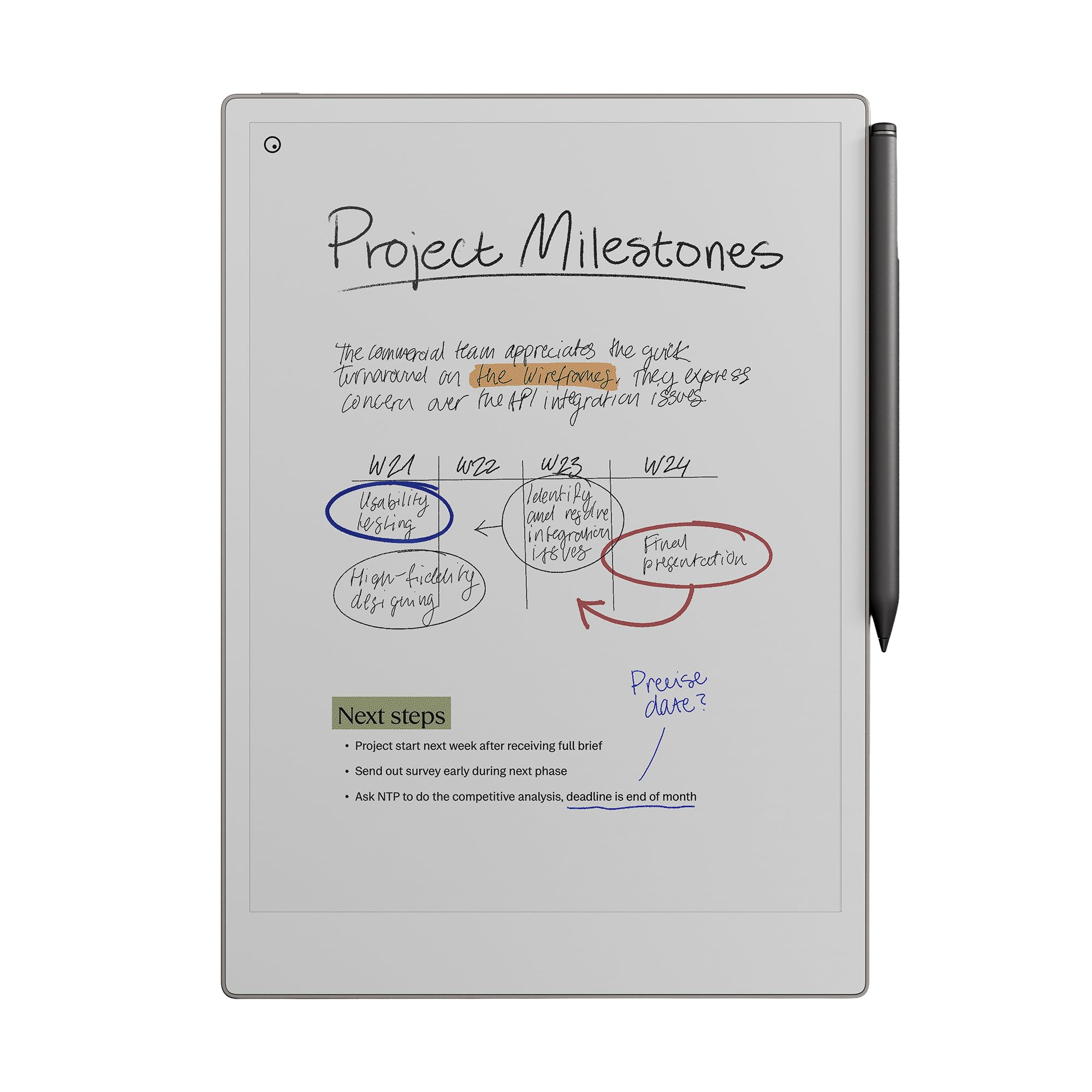 reMarkable Paper Pro | Das ultimative Papier-Tablet mit 11,8-Zoll-Farbdisplay und Leselicht, einschließlich Marker Plus Pen reMarkable Papier Pro Bundle Angebot bei HelloDeals