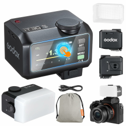 Godox iT30Pro-S iT30Pro S Mini KameraBlitz mit Weißem Diffusor Speedlite Camera Flash 560 Blitze bei Voller Wireless Master & Receiver Leistung 2.4G TTL Touchscreen für Sony Kamera DSLR (Schwarz) IT30PRO-S black Angebot bei HelloDeals