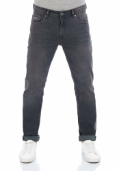 DENIMFY Jeans Herren Stretch Straight Fit DFMiro Jeanshose Baumwolle Denim Blau Schwarz Grau 30 31 32 33 34 36 38 40 32W / 34L Grey Denim (G121) Angebot bei HelloDeals