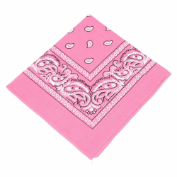 BOOLAVARD 100% Baumwolle, 1 Stück, 6 Stück oder 12 Stück Bandanas mit originellem Paisleymuster, Farbe der Wahl Kopfbedeckung/Haar Rosa Angebot bei HelloDeals