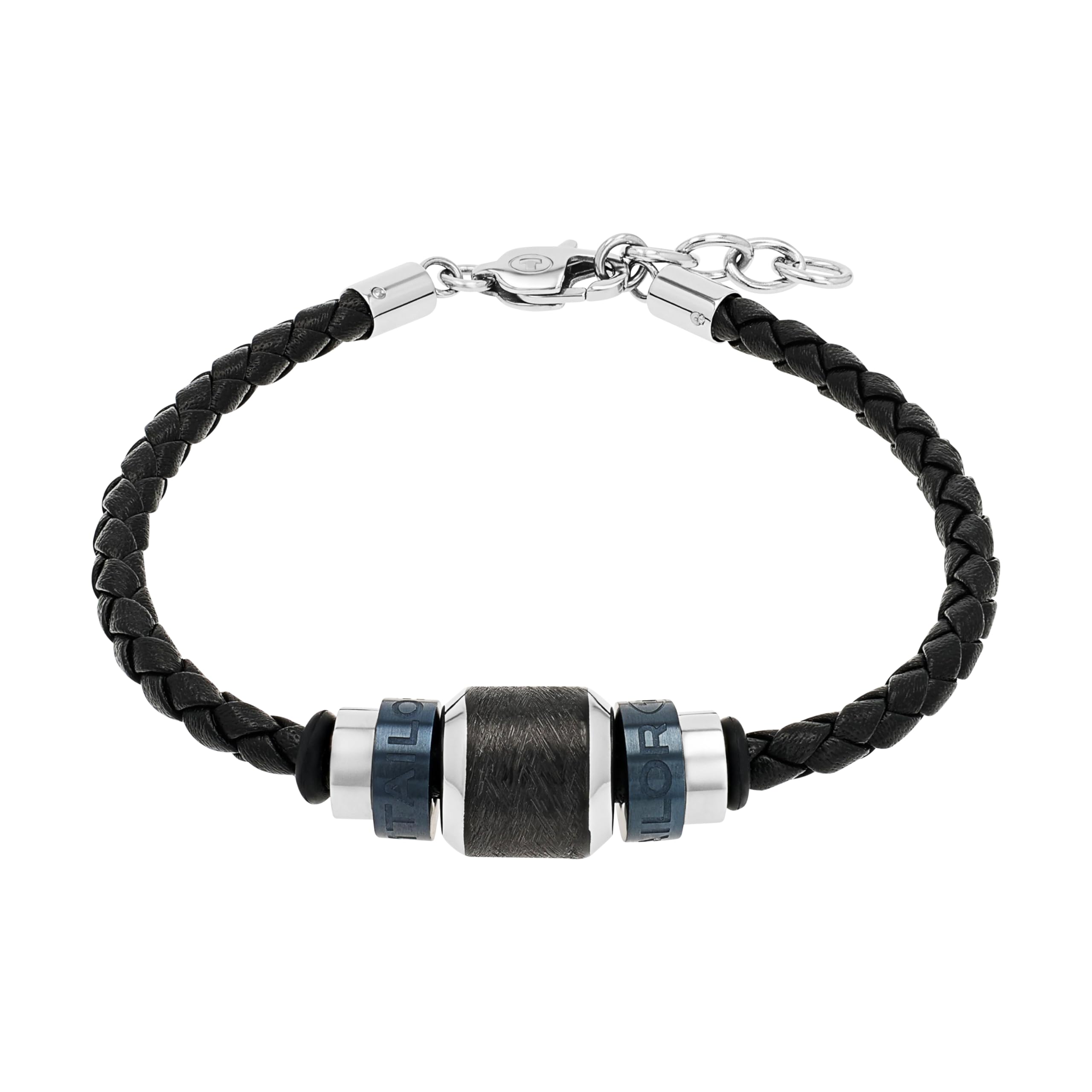 Tom Tailor Armband mit Anhänger für Herren, Edelstahl und Leder, 20+2 cm, Bicolor, Geschenkidee, Armschmuck, Herrenschmuck, 2100685 Angebot bei HelloDeals