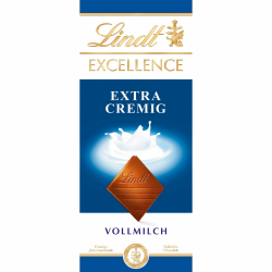 Lindt EXCELLENCE Extra Cremig - Vollmilchschokolade | 100 g Tafel | Zartschmelzende Edel-Milchschokolade mit cremig-milchigem Aroma | Intensiver, langanhaltender Geschmack | Schokoladengeschenk Angebot bei HelloDeals