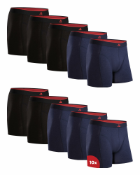 DANISH ENDURANCE Bambus Boxershorts Herren, Superweiche Unterhosen Männer, Bequem, Atmungsaktiv & Etikettfrei, Mit oder ohne Eingriff, 6er oder 10er Pack L Mehrfarbig (5x Schwarz, 5x Marineblau) Angebot bei HelloDeals