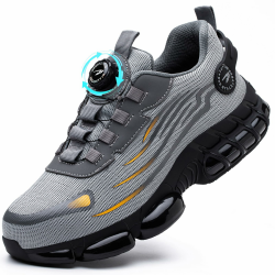 Sicherheitsschuhe Arbeitsschuhe Herren Damen Stahlkappenschuhe Sportliche Leicht Trends Anti-Smash und Anti-Punktur Versicherung Schuhe Unisex Safety Shoes 38-46 EU 46 EU 266 Grau Angebot bei HelloDeals