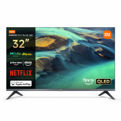 Xiaomi TV F Pro 32, 32 Zoll (81 cm), QLED, Smart TV, Fire OS7, Triple Tuner DVB-C/S/S2/T/T2,Dolby Audio™, DTS Virtual:X, DTS-HD, Sprachsteuerung mit Alexa, Kompatibel mit Apple AirPlay Fire TV Pro(2025 model) 32" Angebot bei HelloDeals