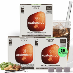 waterdrop® Cola SPECIAL EDITION Microdrink, 36 Drops Würfel ohne Kalorien, Geschmack für Wasser zuckerfrei, zero sugar 3x COLA Angebot bei HelloDeals