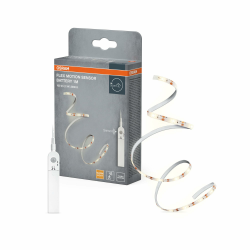 OSRAM FLEX MOTION SENSOR batteriebetriebener LED-Streifen mit warmweißem Licht und Bewegungssensor, 1m, 2W, 100lm, 3000K, 830 warmweiß, nicht dimmbar, IP20, Leuchtmittel nicht austauschbar Weiß 1M Strip mit Batterie Angebot bei HelloDeals