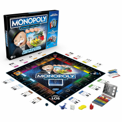 Monopoly Banking Cash-Back, die elektronische Version des beliebten, klassischen Spiels, elektronischer Punktestand und noch mehr Technologie, für die Familie Single Angebot bei HelloDeals