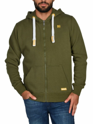 riverso Sweatjacke Herren mit Kapuze Reißverschluss Regular Fit RIVNoah Kapuzenjacke Hoodie Kapuzenpullover Braun Rot Blau Schwarz Grün Grau Beige S M L XL XXL 3XL 4XL 5XL S Ivy Green (12400) Angebot bei HelloDeals