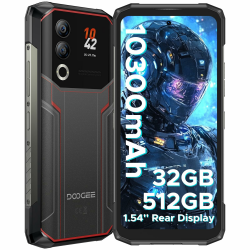 DOOGEE Blade 20 Ultra Outdoor Handy Ohne Vertrag, 32GB+512GB/2TB Outdoor Smartphone 10300mAh, 1,54" Heckdisplay 6,6" HD+, 50MP+8MP, Octa Core T7250 Android 14, 3 Card Slots/NFC/OTG/Fingerabdruck rosa Angebot bei HelloDeals