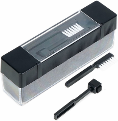 Antistatik Schallplattenbürste Reinigung, Schallplatten Reinigungsset 3 in 1 | inkl. Antistatische Nadelbürste und Schallplatten Burste Samt | LP Vinyl Bürste Plattenbürste Records Brush Angebot bei HelloDeals