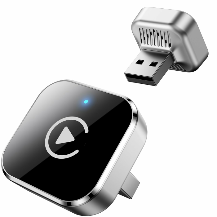 Wireless CarPlay & Android Auto Adapter, Wired zu Wireless Upgrade, Plug & Play, Schnelle und Stabile Verbindung, Kompatibel mit iPhone/Android & Fahrzeugen ab 2016 Schwarz Angebot bei HelloDeals