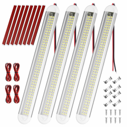 URAQT LED Innenlichtleiste, 120 LEDs, 12V Universal Lichtleiste mit Verlängerungskabel, Weiße Lampe für Fahrzeuge und Anwendungen (4PCS) 120LED-4 Angebot bei HelloDeals