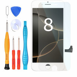 LL TRADER Display für iPhone 8 LCD 4,7 Zoll FHD Ersatz 3D Touch Digitizer Assembly und Reparaturset Weiß (für Modelle A1863, A1905, A1906) U01 8G Weiß LCD Angebot bei HelloDeals