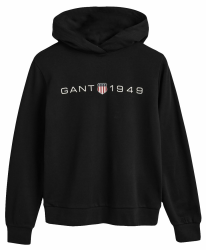 Gant Damen Reg Tonal Shield Hoodie Kapuzenpullover 4XL Schwarz Angebot bei HelloDeals