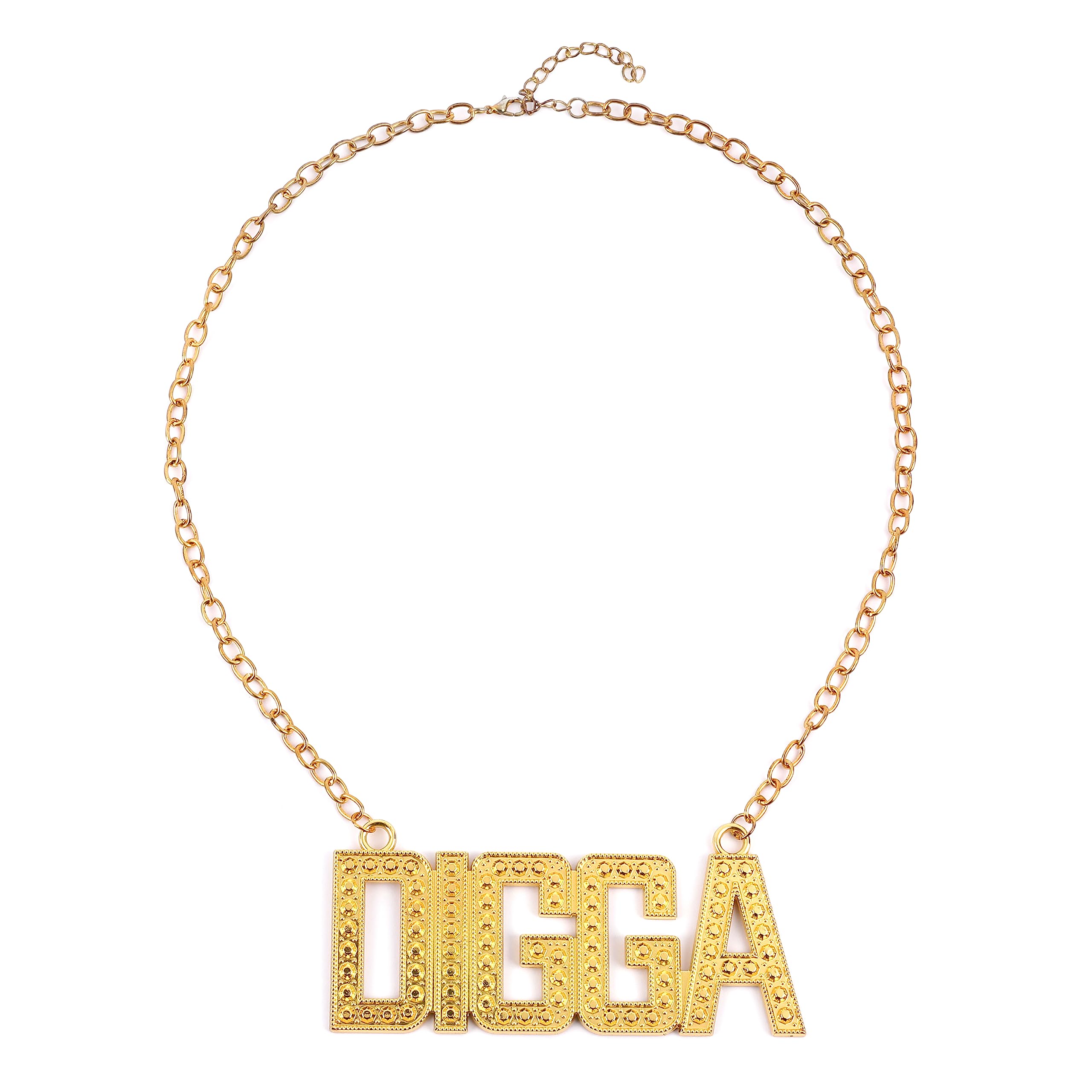 Halskette 'Digga' in Gold - Hip Hop Schmuck Angebot bei HelloDeals