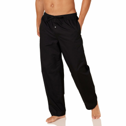 Amazon Essentials Herren Gewebte Straight-Fit Pyjamahose Mit Taschen L Schwarz Angebot bei HelloDeals