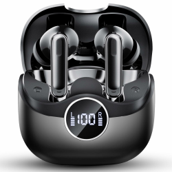 ANC In Ear Kopfhörer Bluetooth Noise Cancelling, 2026 Bluetooth 5.4 Kopfhörer mit -45 dB ANC, Adaptive Geräuschunterdrückung, Kopfhörer Kabellos Bluetooth mit 6-Mic KI Klarer Anruf, IP7, 40H Spielzeit Schwarz Angebot bei HelloDeals