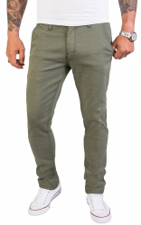 Rock Creek Herren Chino Hose Slim Fit Business Hosen RC-2154 33W / 32L Grün Angebot bei HelloDeals