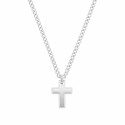 TOM TAILOR Kette mit Anhänger für Herren, Edelstahl, 50-60 cm, Halskette, Geschenkidee, Halsschmuck, Herrenschmuck Silber Angebot bei HelloDeals