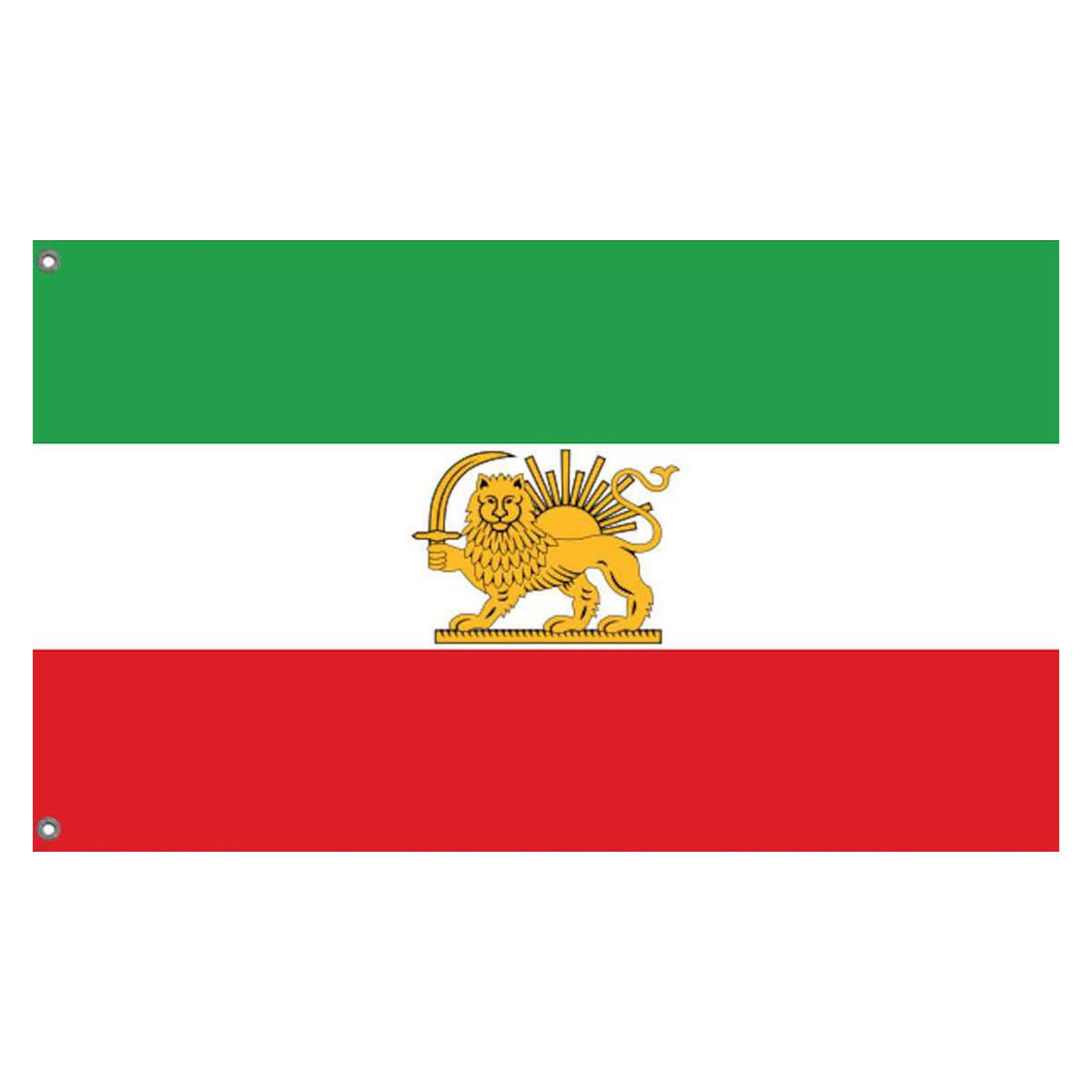 Iranische Flagge-Alte Historische Iran-Flagge und Ehemalige Iran-Flaggen mit Löwen-Sonnen-Krone, Iran Lion Lion Sun Flag, Persian Pahlavi Flag, 90 X 150 cm (#02) Angebot bei HelloDeals