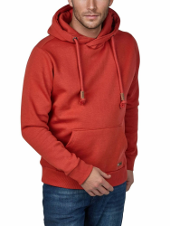 riverso Hoodie Herren Regular Fit RIVJulian Kapuzenpullover Pullover Cross-Over-Kragen Rot Blau Beige Schwarz Grün Grau S M L XL XXL 3XL 4XL 5XL 5XL Rusty Ochre Red (15401) Angebot bei HelloDeals