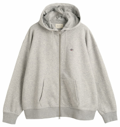 Gant Unisex Baby Shield Zip Hoodie Strickjacke (1er Pack) 98-104 Light Grey Melange Angebot bei HelloDeals