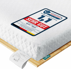 Topper 180x200cm H3 & H4, 7.5 cm Höhe Schlafsofa Bett Gelschaum, Öko-TEX Zertifiziert, Atmungsaktiv & Waschbar, Matratzentopper für Boxspringbett, Wohnwagen & Schlafsofa 180 x 200 x 7.5 cm H3/H4 bis 120KG Angebot bei HelloDeals