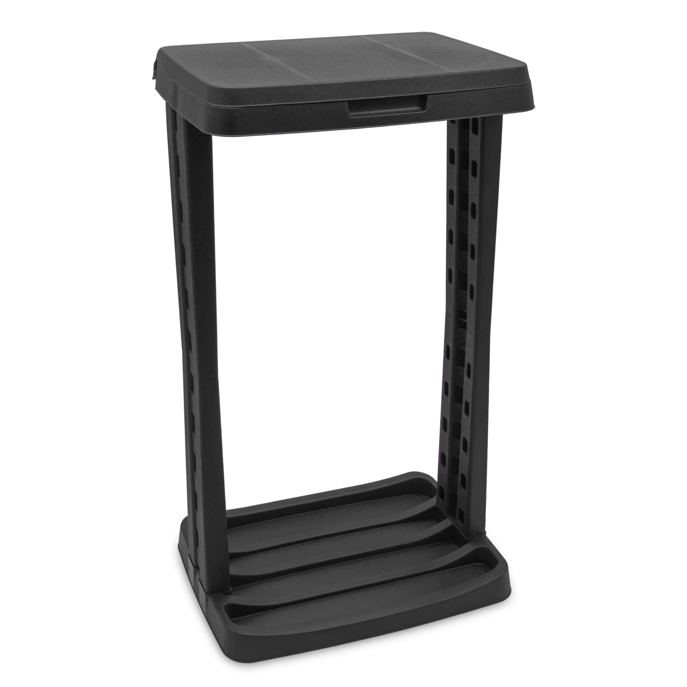 Spetebo Müllsackständer eckig mit Deckel und Klemmring - 120 L - Kunststoff Ständer für große Müllsäcke - Müllbeutel gelber Sack Halter Mülleimer Angebot bei HelloDeals