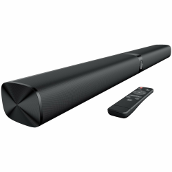 GarageRock Soundbar für TV Geräte, Teilbare 2-in-1 Set of TV Soundbar, Auto-Volume-Boost, 3 Sound Modi, Surround Soundsystem, Bluetooth 5.3, ARC/Opt/Aux, TV Lautsprecher für Fernseher, Beamer, Monitor Schwarz Angebot bei HelloDeals