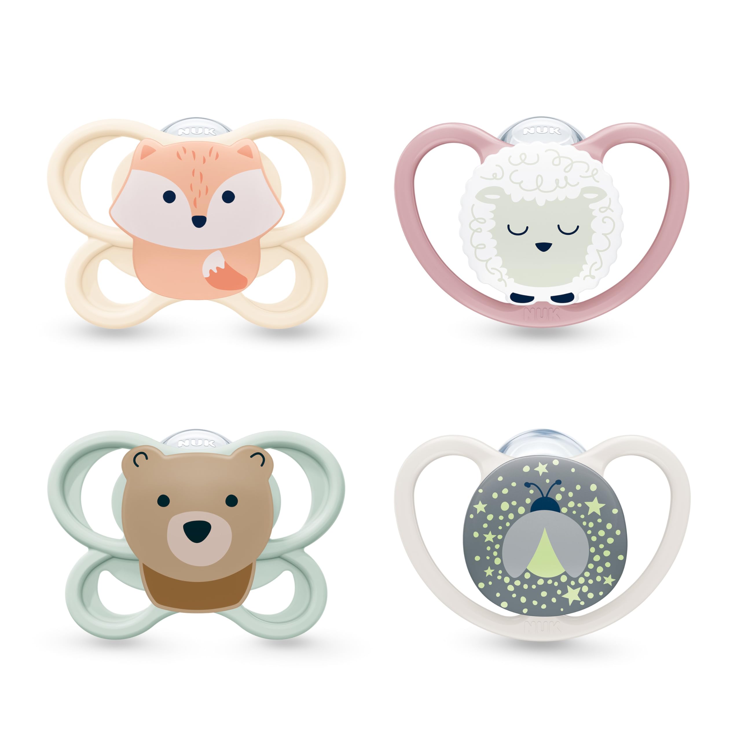 NUK Perfect Match Air Day & Night Baby-Schnuller | 0-6 Monate | Leuchtende Beruhigungssauger, die Luftzirkulation fördern & Speichelrash verhindern | 95% Baby-Akzeptanz** | Sortiert | 4 Stück 0-6m Baer Angebot bei HelloDeals