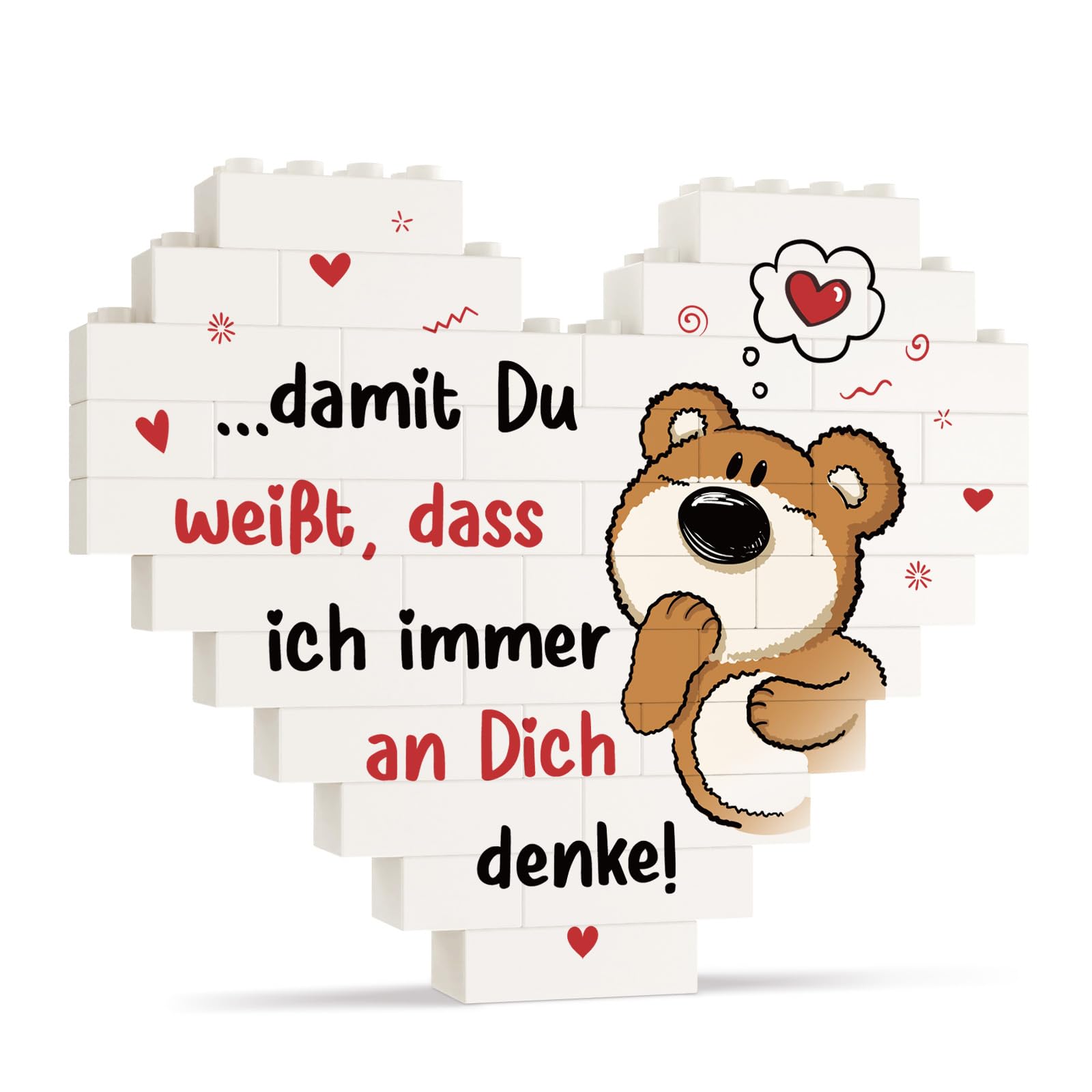 Geschenk Valentinstag für Ihn und Sie, Jahrestag Geschenk für Ihn Sie, Partner Geschenke für Fernbeziehung – Herz Dekoration, Ich Liebe Dich Paar Geschenke für Männer Frauen Angebot bei HelloDeals