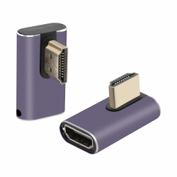 RIIEYOCA 90 Grad linker Winkel 8K HDTV Stecker zu Buchse Adapter, 48Gbps HDTVs 2,1UHD Stecker 3D Extender, unterstützt 8K@60Hz 4K@120Hz Kompatibel mit HDTVs, HDRs, ARCs Laptops, Roku TV (2PCS) Zentrum Biegung linker Winkel HDMI-Stecker auf Buchse×2 Angebot bei HelloDeals