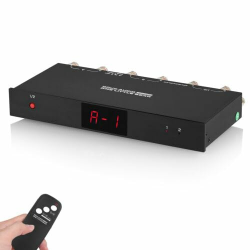 2 Way Audio-Umschalter Umschalter A/B Audio Wahlschalter für Verstärker/Lautsprecher LED Display (SP102 PRO) Angebot bei HelloDeals