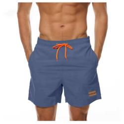 Badehose Herren mit Reißverschlusstasche Badeshorts Schnelltrocknend L Denim Blue Angebot bei HelloDeals