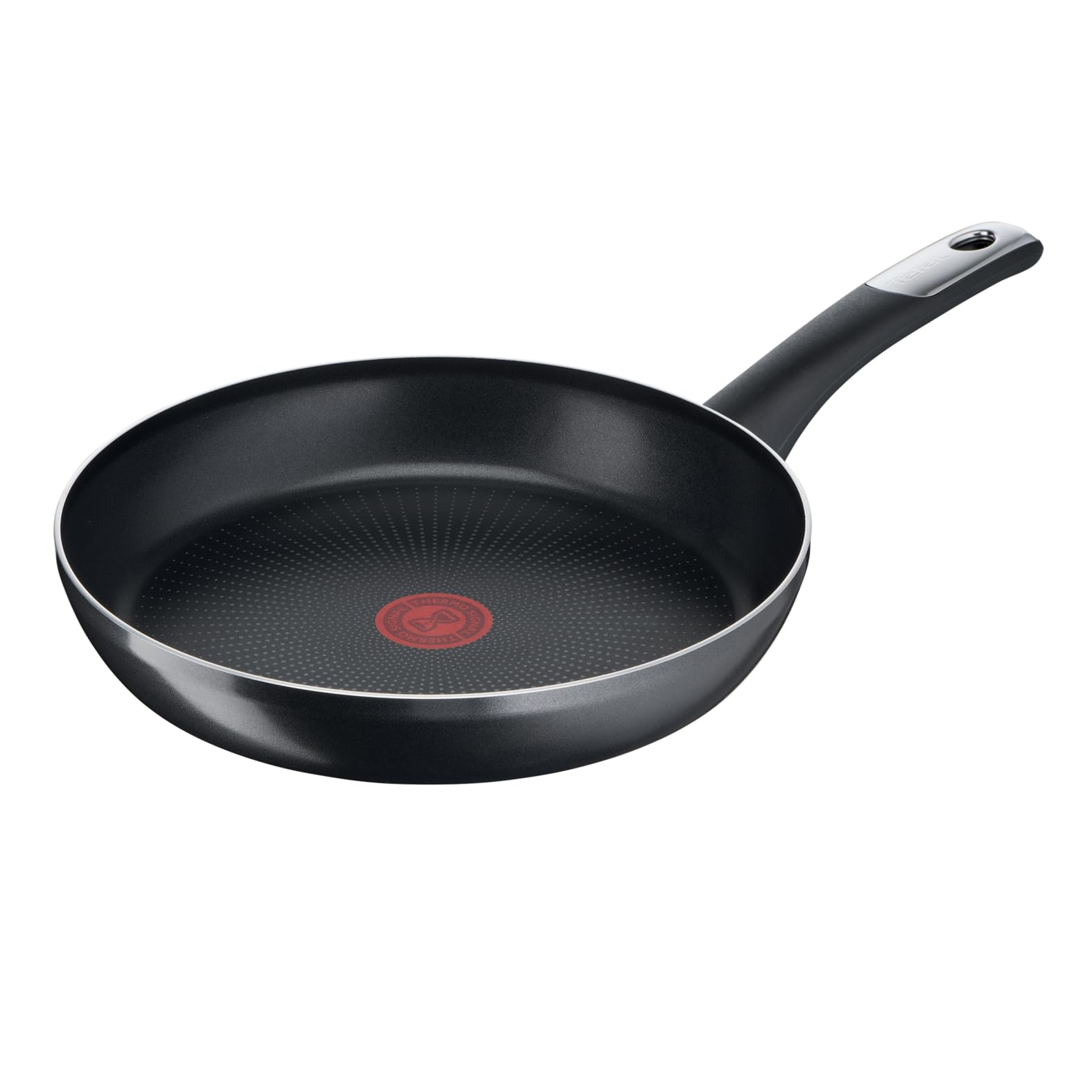 Tefal Hard Titanium Essential Bratpfanne 28 cm *+/- 0,5 cm, Antihaftversiegelung, Thermo-Signal bei idealer Brattemperatur, spülmaschinengeeignet, nicht induktionsgeeignet, Made in France, C38806 Angebot bei HelloDeals