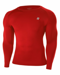 Runhit Kompressionsshirt Herren Langarm, UPF 50+ UV-Schutz Funktionsshirt Atmungsaktiv Laufshirt Sportshirt Männer Fitnessshirt für Laufen Jogging Training Gym 1er Pack: Rot S Angebot bei HelloDeals