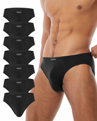 7er Pack Unterhosen Herren Slip Baumwolle, Atmungsaktive Unterhosen Männer, Klassischer Unterwäsche(M-3XL) XL Schwarz Angebot bei HelloDeals