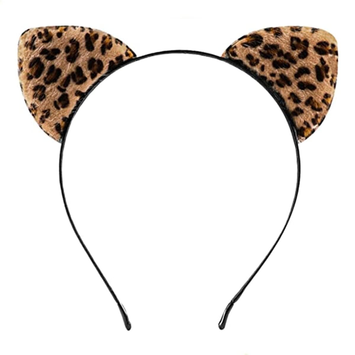 Leoparden-Stirnband Tier-Stirnband Kurzplüsch Haarreif Leopard Katzenohr Stirnbänder, Haarreif Damen Tier, Leoparden Ohrstirnbänder Hair Hoops, für Halloween Karneval Cosplay Braun Einheitsgröße Angebot bei HelloDeals