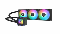 Thermaltake LA360 ARGB Sync AIO Wasserkühlung 360mm – RGB Wasserblock im Gaming-Style, 3×120mm ARGB Lüfter bis 2500 RPM, vorinstalliert, Intel/AMD kompatibel, Schwarz 360 mm ARGB Angebot bei HelloDeals