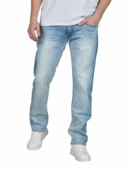 Replay Herren Jeans Grover Straight-Fit mit Comfort Stretch 32W / 32L Light Blue Denim (Ma972z.000.917.010) Angebot bei HelloDeals
